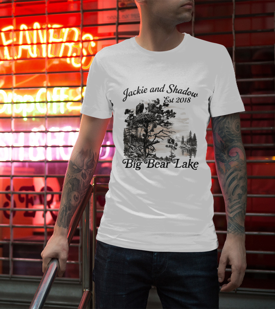 Jackie And Shadow Bald Eagle Nesting Pair Established 2018 Big Bear Lake T-Shirt