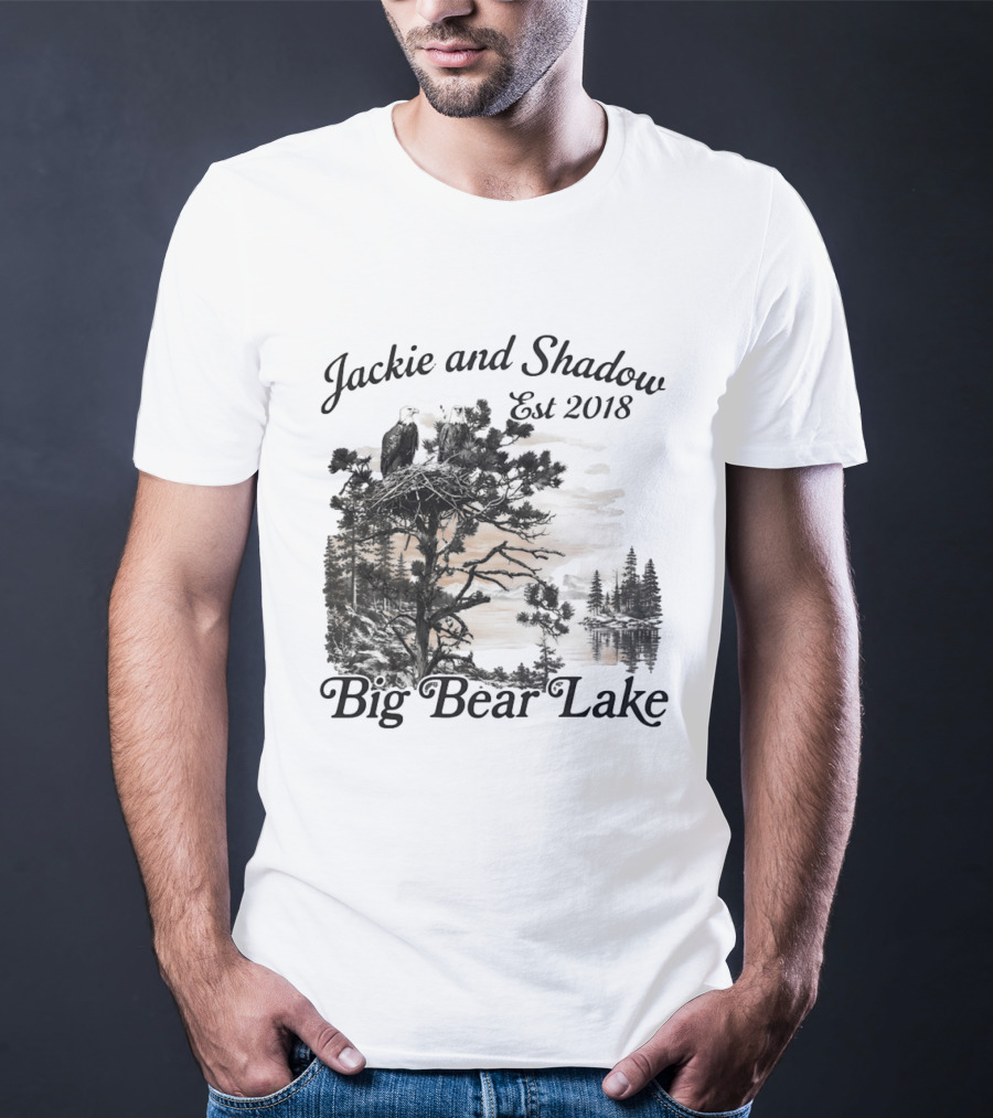 Jackie And Shadow Bald Eagle Nesting Pair Established 2018 Big Bear Lake T-Shirt