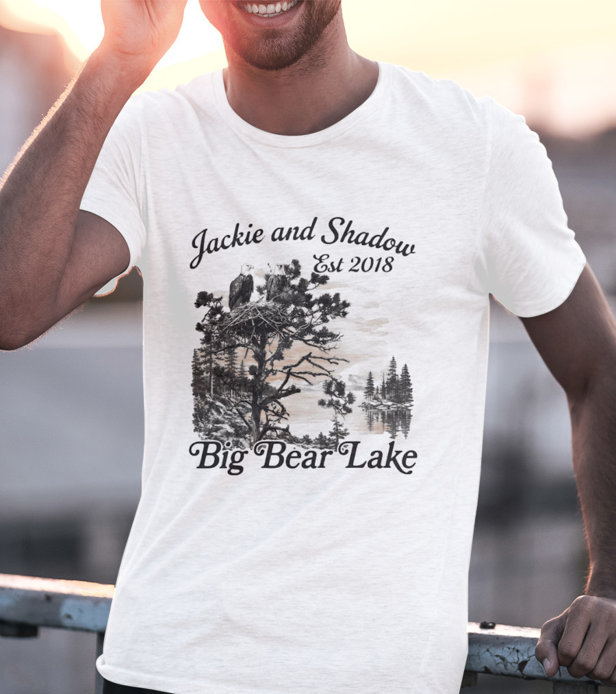 Jackie And Shadow Bald Eagle Nesting Pair Established 2018 Big Bear Lake T-Shirt