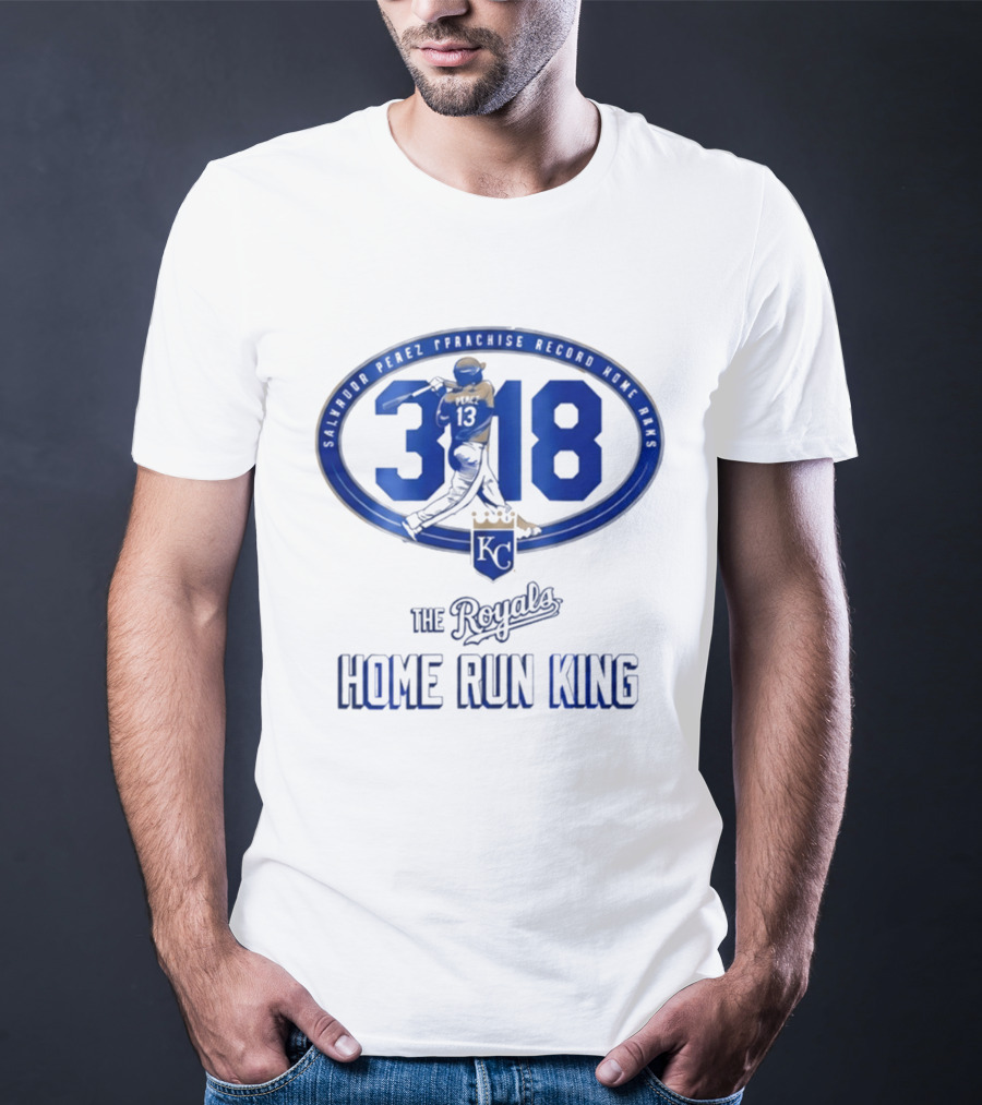 Salvador Perez 318 The Royals Home Run King Franchise Record T-Shirt