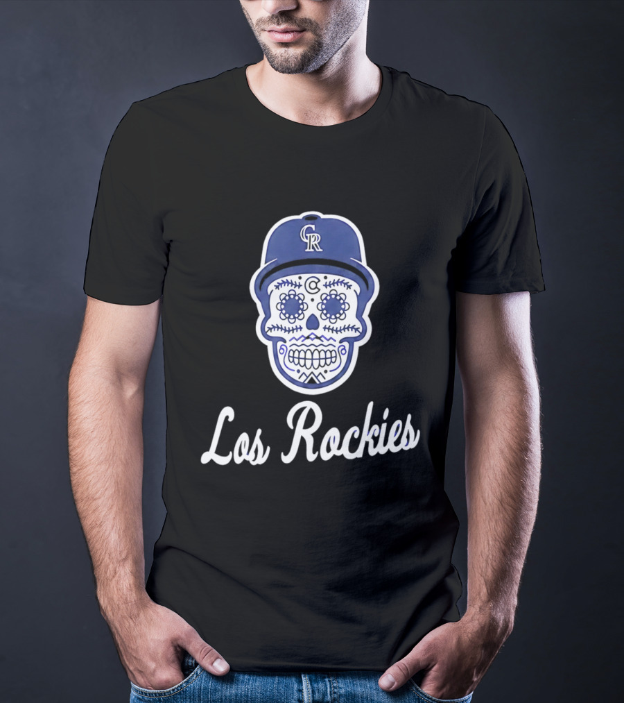 2026 Colorado Los Rockies CR Skull Cap T-Shirt