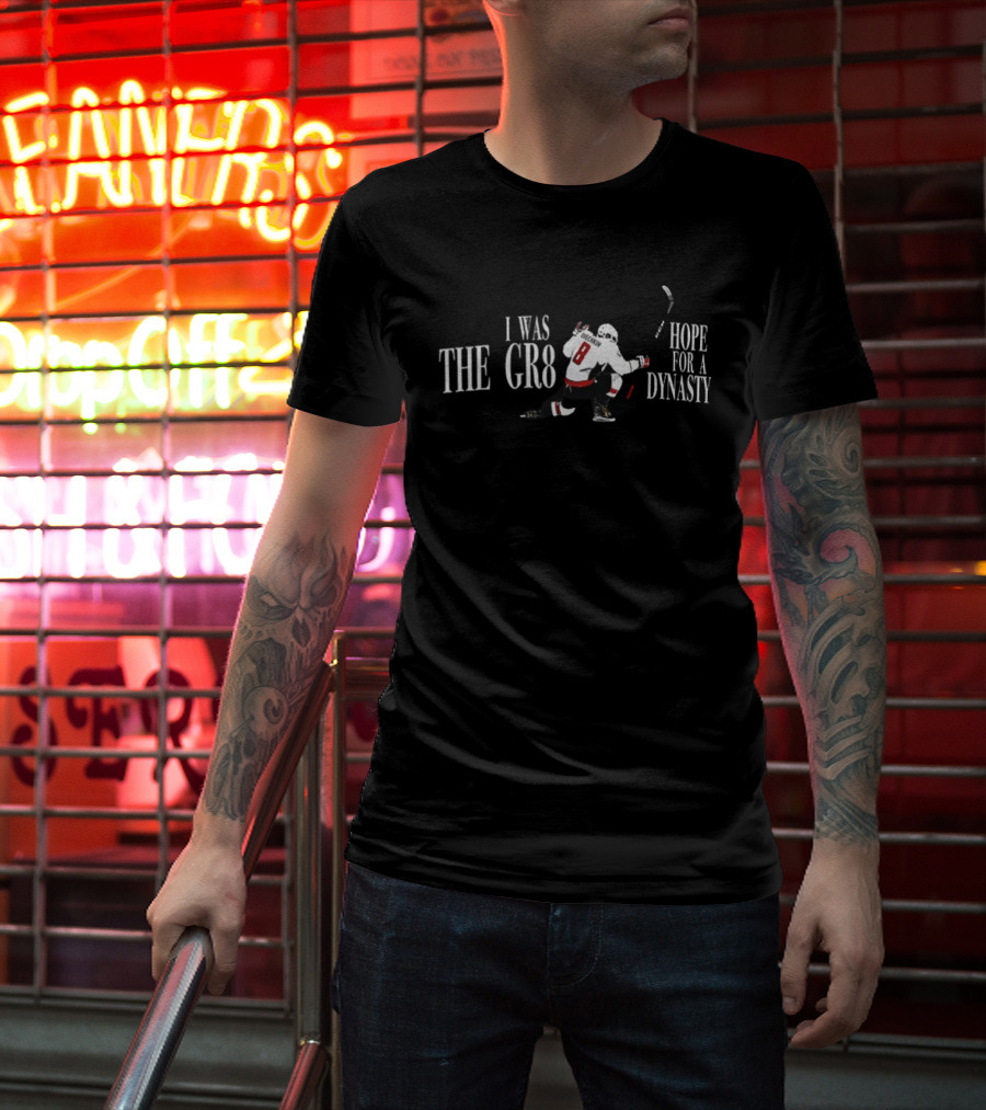 Alexander Ovechkin I Was The Gr8 Hope For A Dynasty Hockey Player In Action T-Shirt