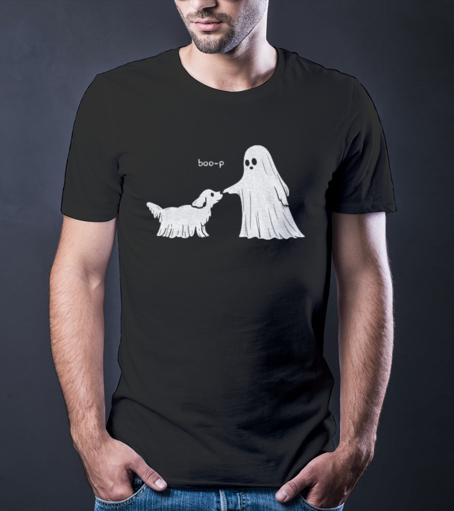 Boo P Ghost And Dog Pet Cartoon T-Shirt