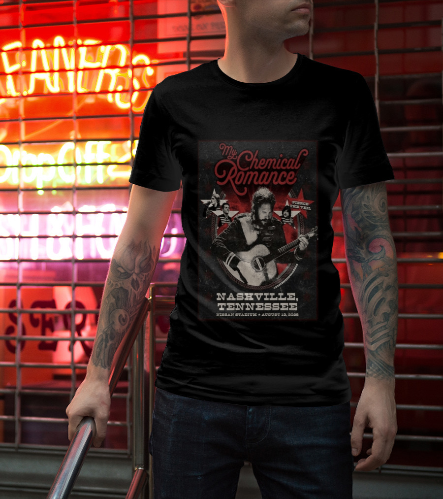 My Chemical Romance Nissan Stadium August 13 2026 Nashville Tennessee Pierce The Veil T-Shirt