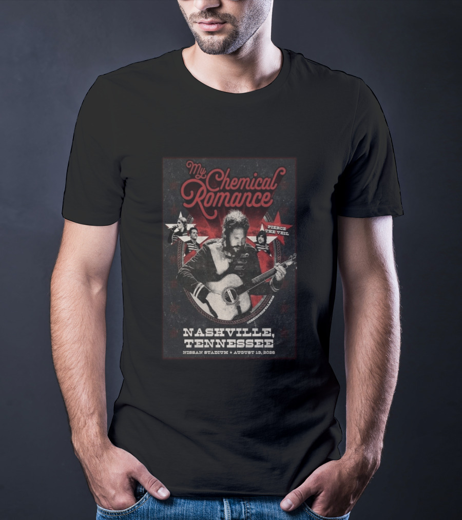 My Chemical Romance Nissan Stadium August 13 2026 Nashville Tennessee Pierce The Veil T-Shirt