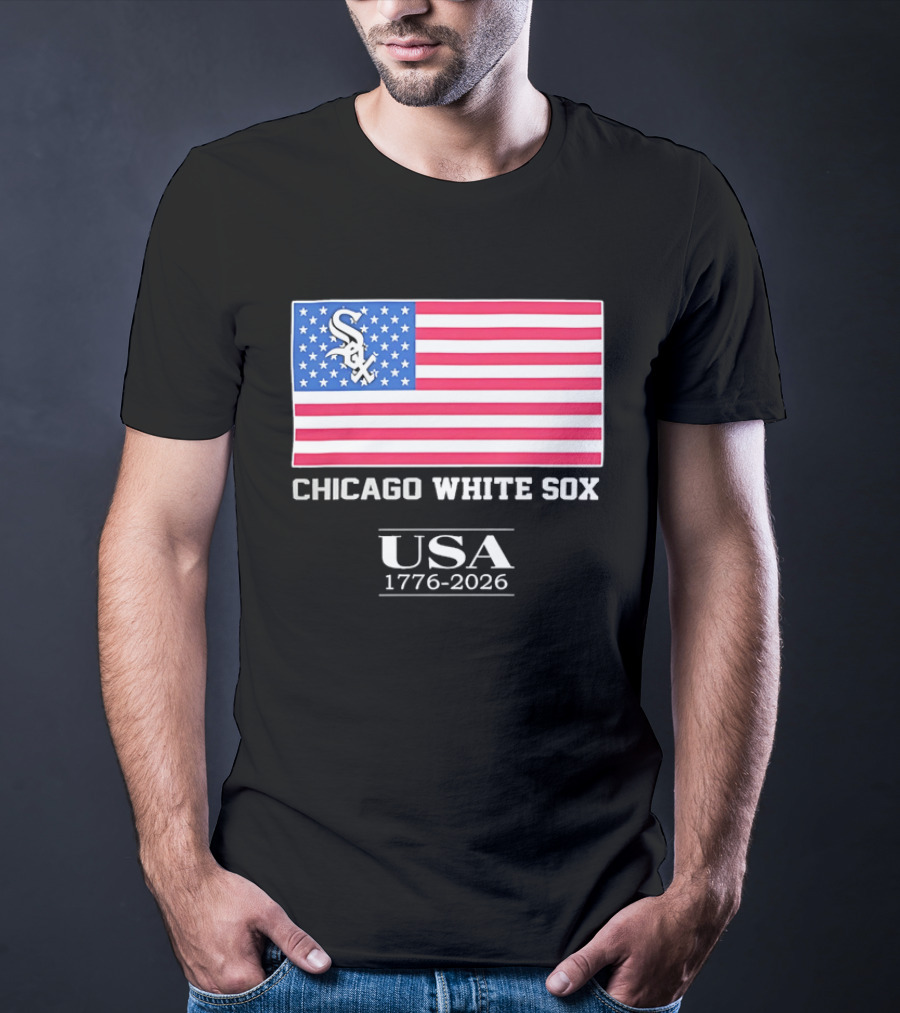 Chicago White Sox USA 1776 2026 Stars And Stripes American Flag T-Shirt