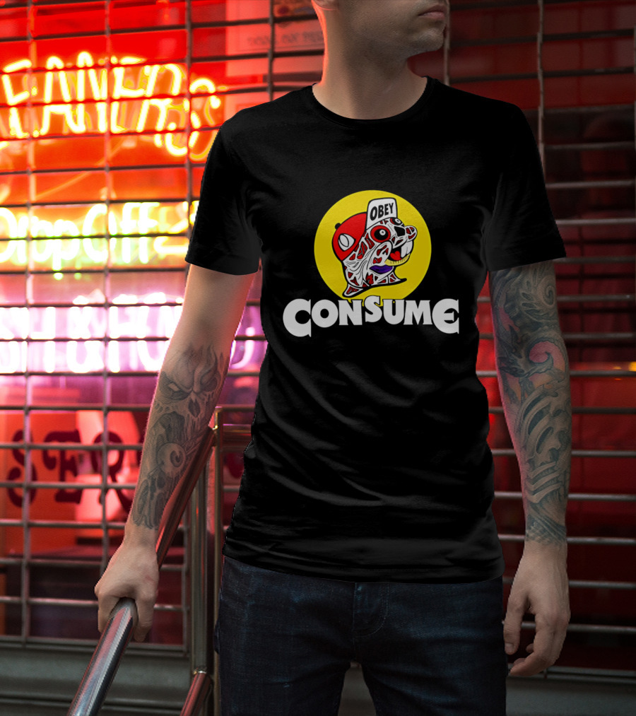 Obey Consume Beaver Streetwear Hip Hop T-Shirt