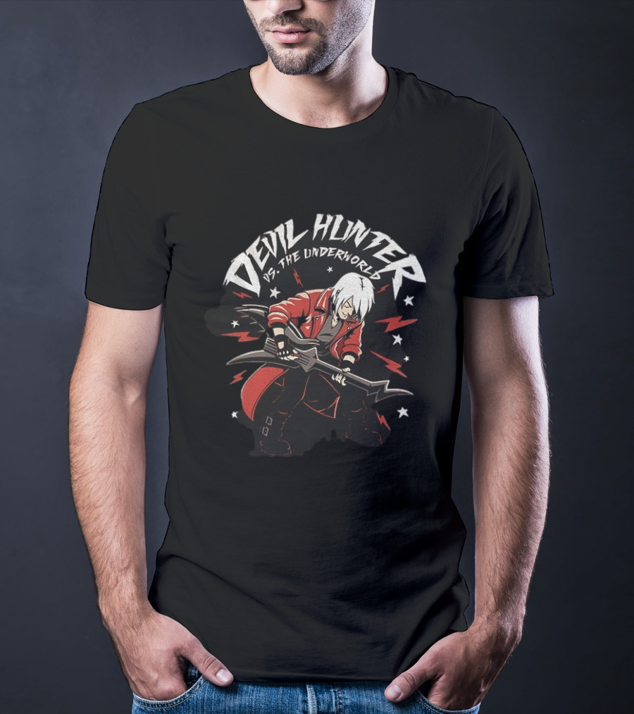Devil Hunter Vs The Underworld Music Guitar Scott Pilgrim Vs The World T-Shirt
