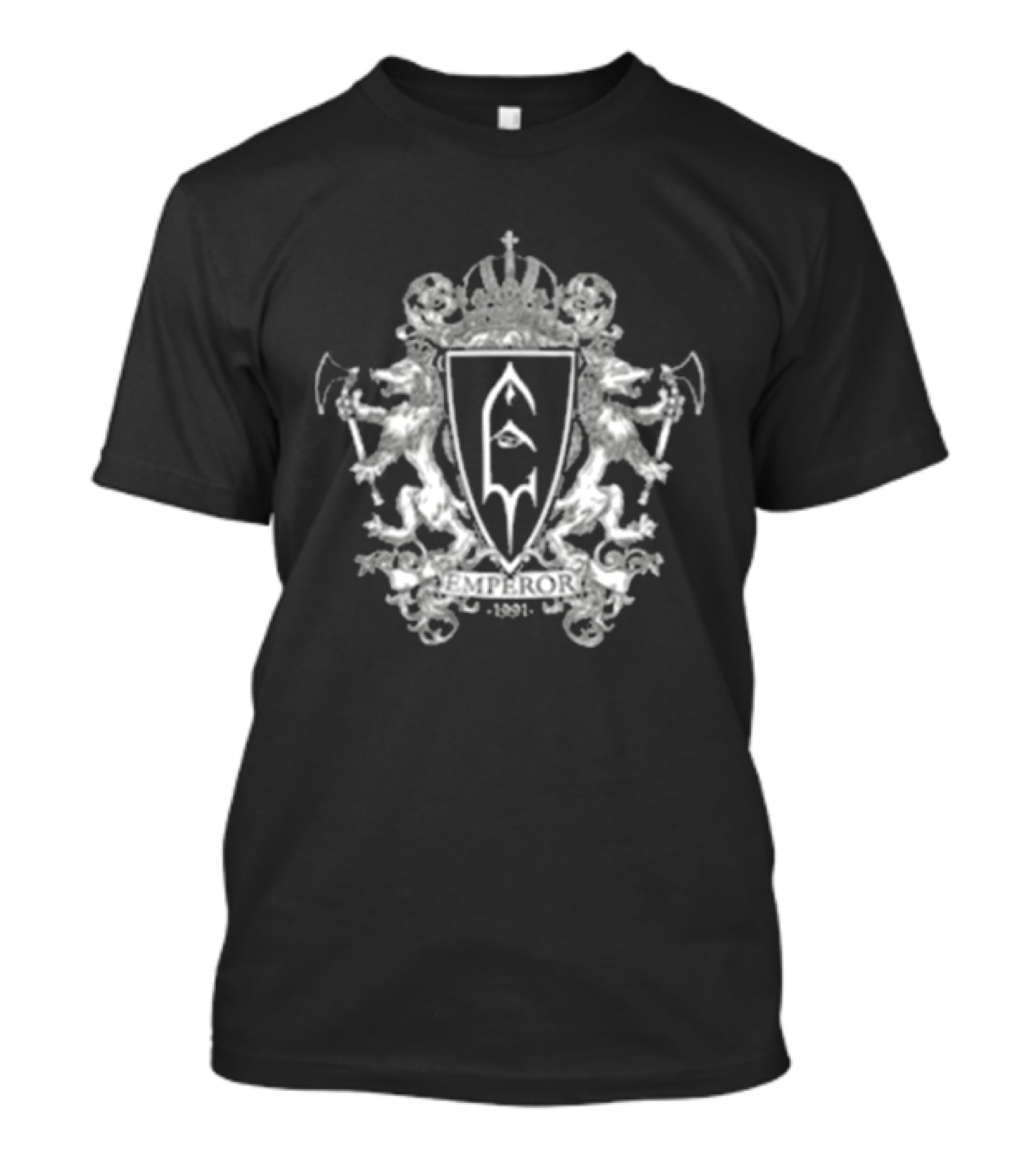 Indiemerchstore Emperor Crest Anthems To The Welkin At Dusk Lion Heraldry Crown T-Shirt