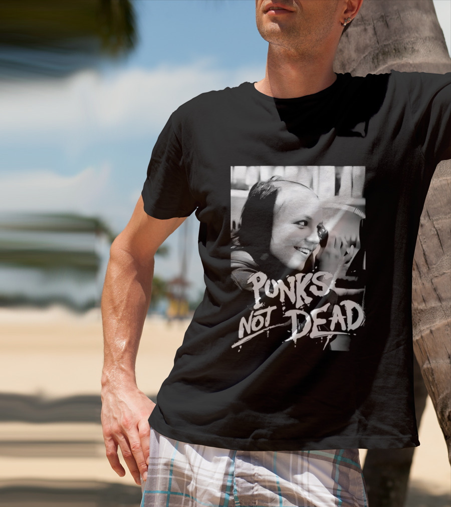 Punks Not Dead Britney Spears Iconic Shaved Look T-Shirt