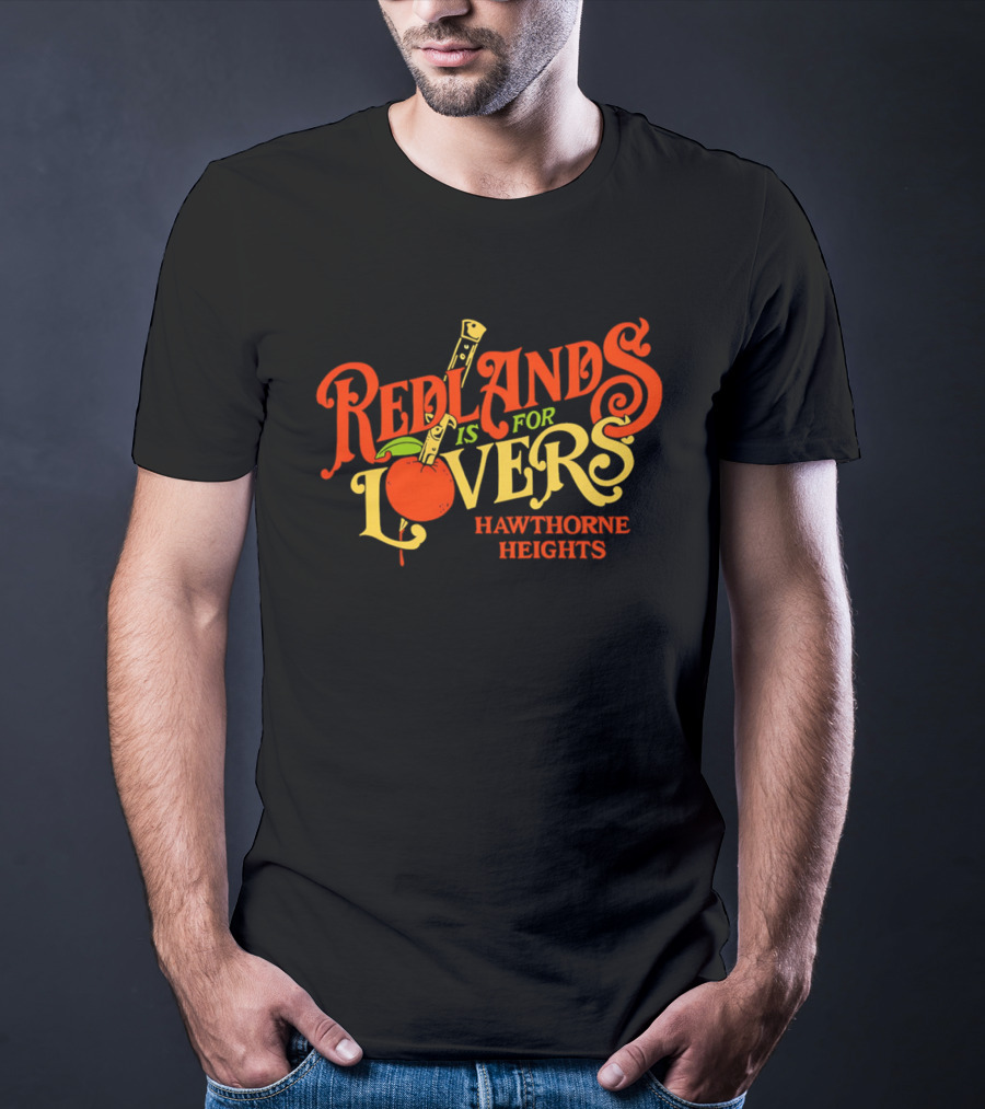 Redlands Is For Lovers Hawthorne Heights Orange Knife T-Shirt