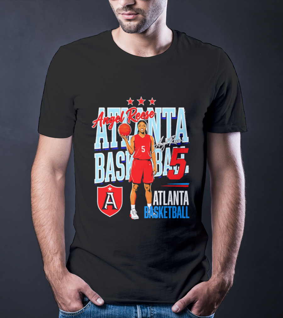 Angel Reese Atlanta Basketball Number 5 T-Shirt