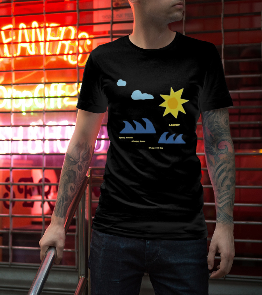 Sydney Australia Opera House Laufey Event Sun & Clouds T-Shirt