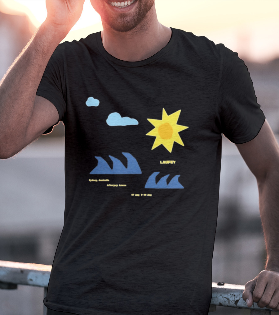 Sydney Australia Opera House Laufey Event Sun & Clouds T-Shirt