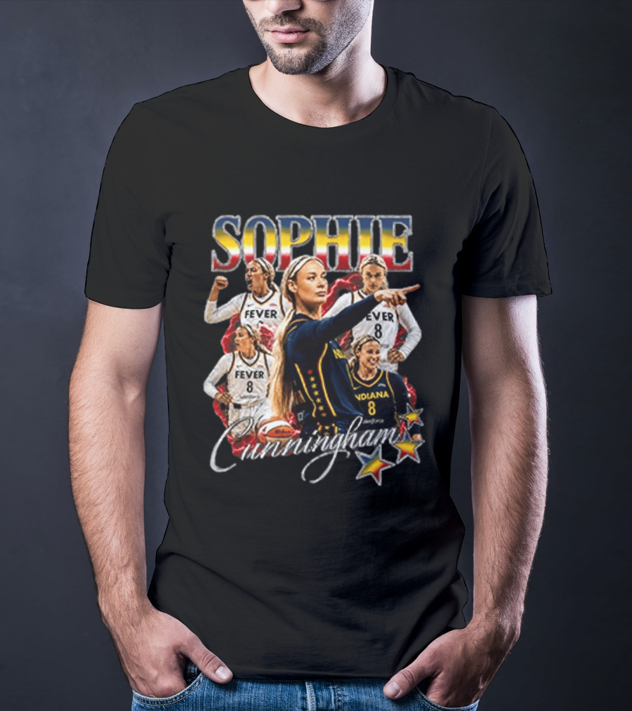 Sophie Cunningham Fever Indiana Basketball Stars T-Shirt