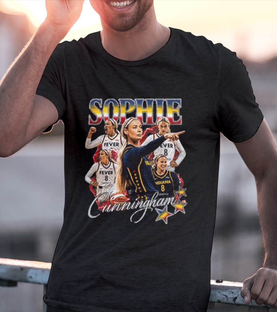 Sophie Cunningham Fever Indiana Basketball Stars T-Shirt