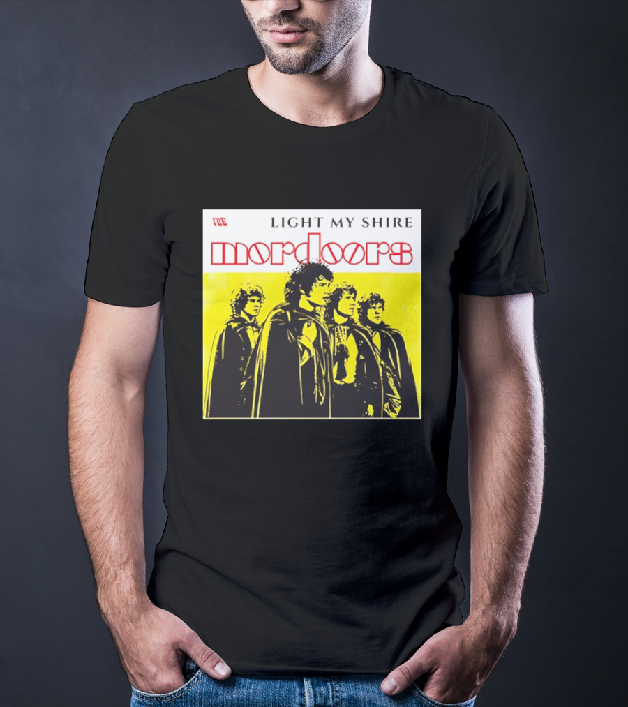 The Light My Shire Mordoors Four Hobbits Cloaks Yellow T-Shirt