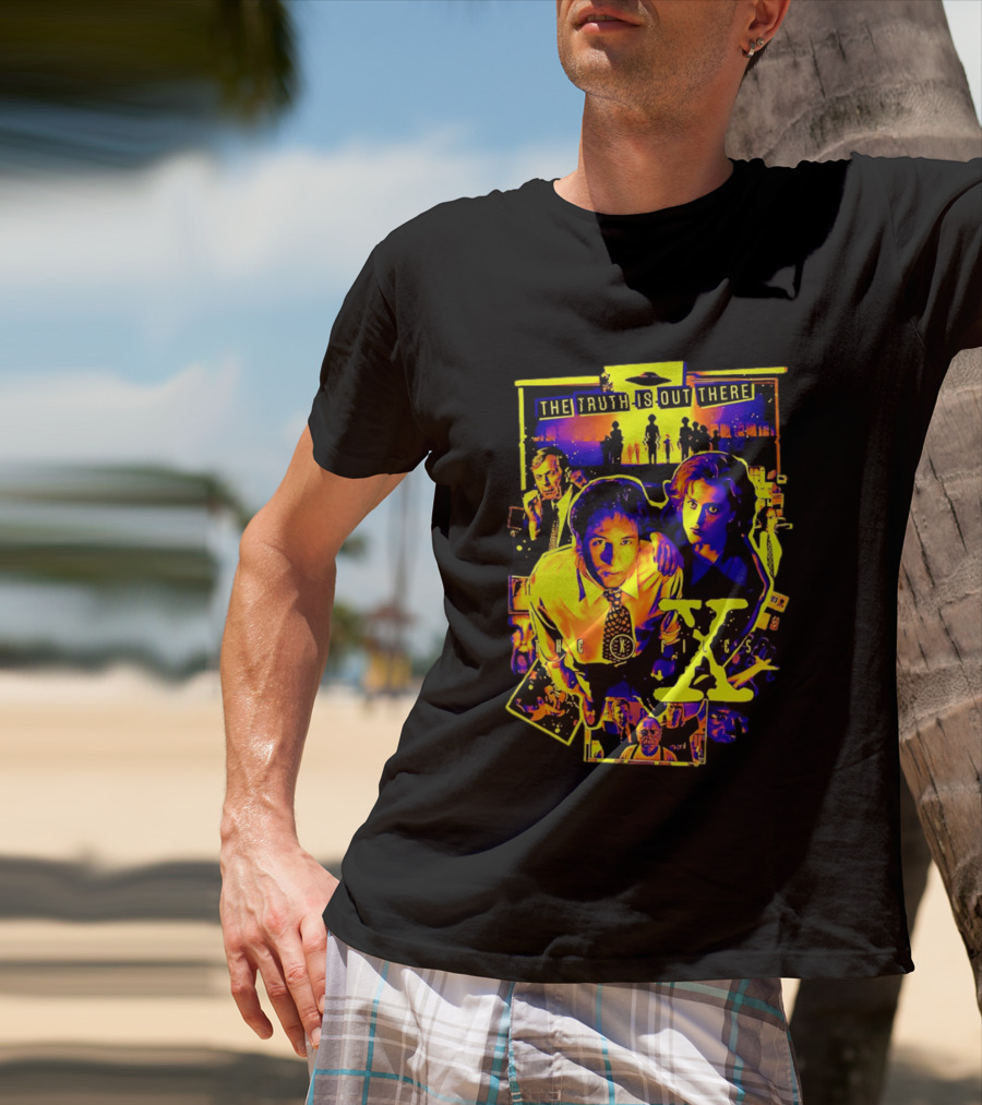 The Truth Is Out There The X Files Mulder Scully 90s TV Series T-Shirt