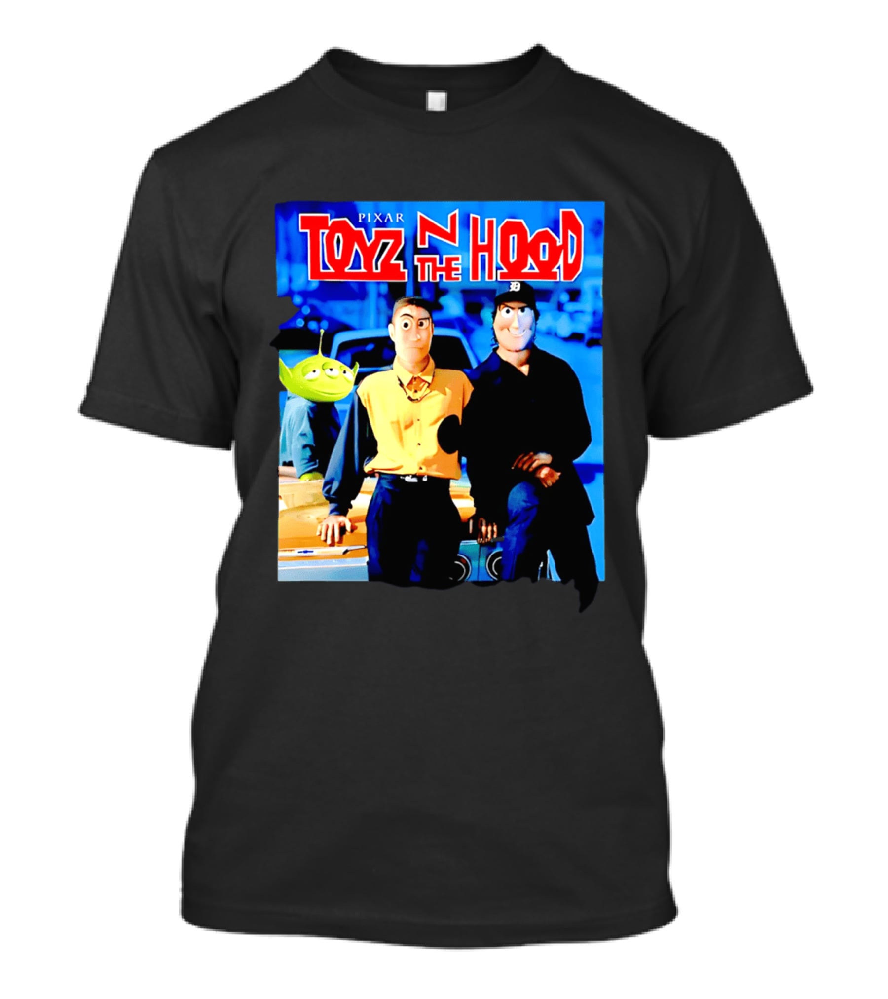 Pixar Toyz N The Hood Parody Toy Story Characters T-Shirt