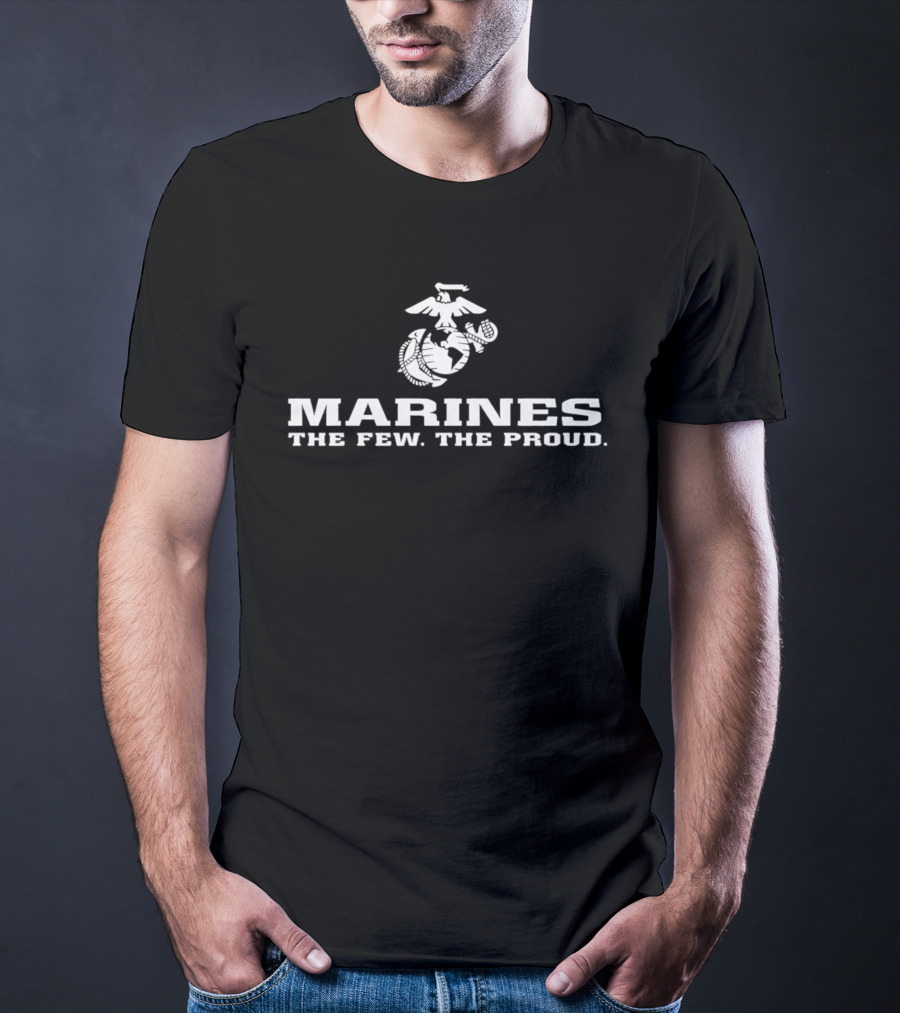 Marines The Few The Proud Eagle Globe Anchor T-Shirt