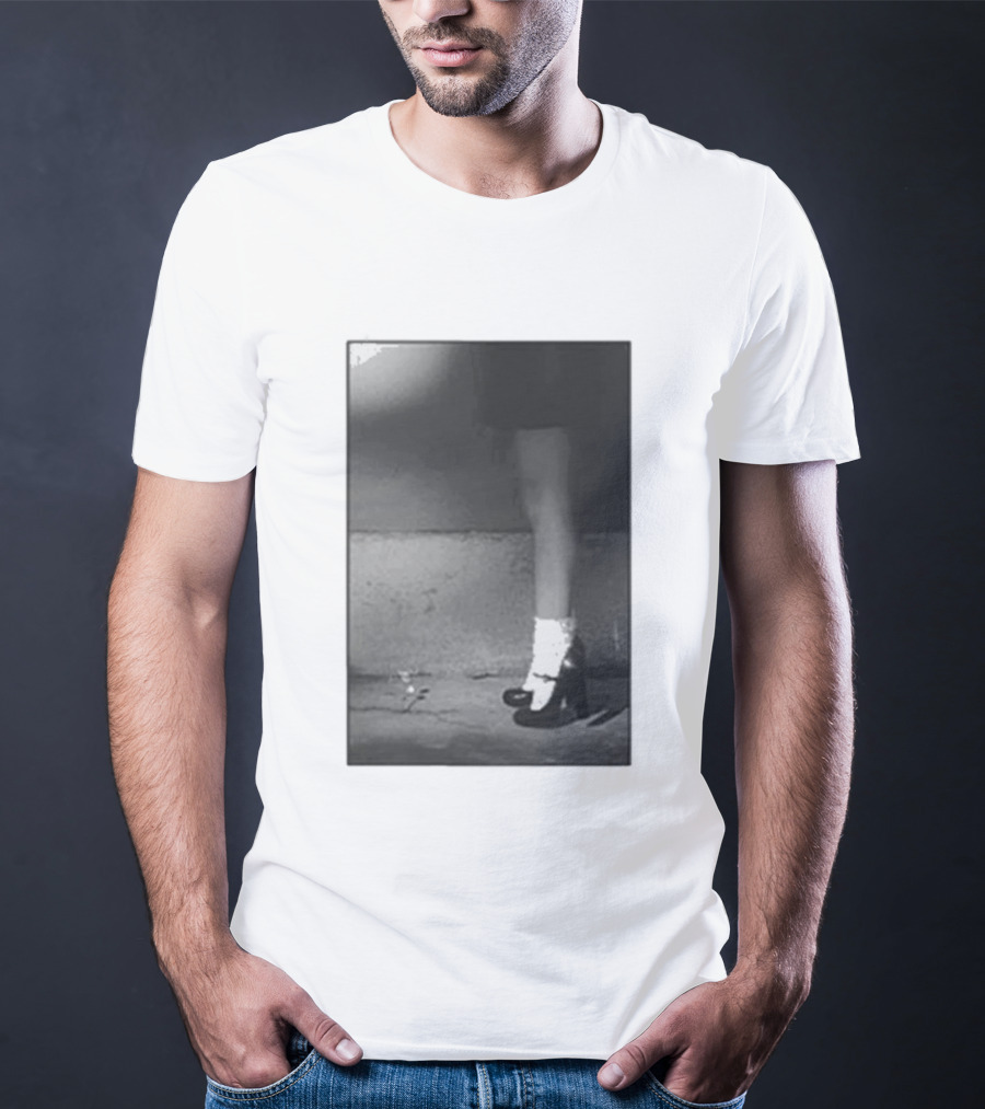 Ariana Grande Petal In The Pavement Vintage Aesthetic Monochrome T-Shirt