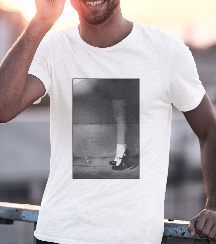 Ariana Grande Petal In The Pavement Vintage Aesthetic Monochrome T-Shirt