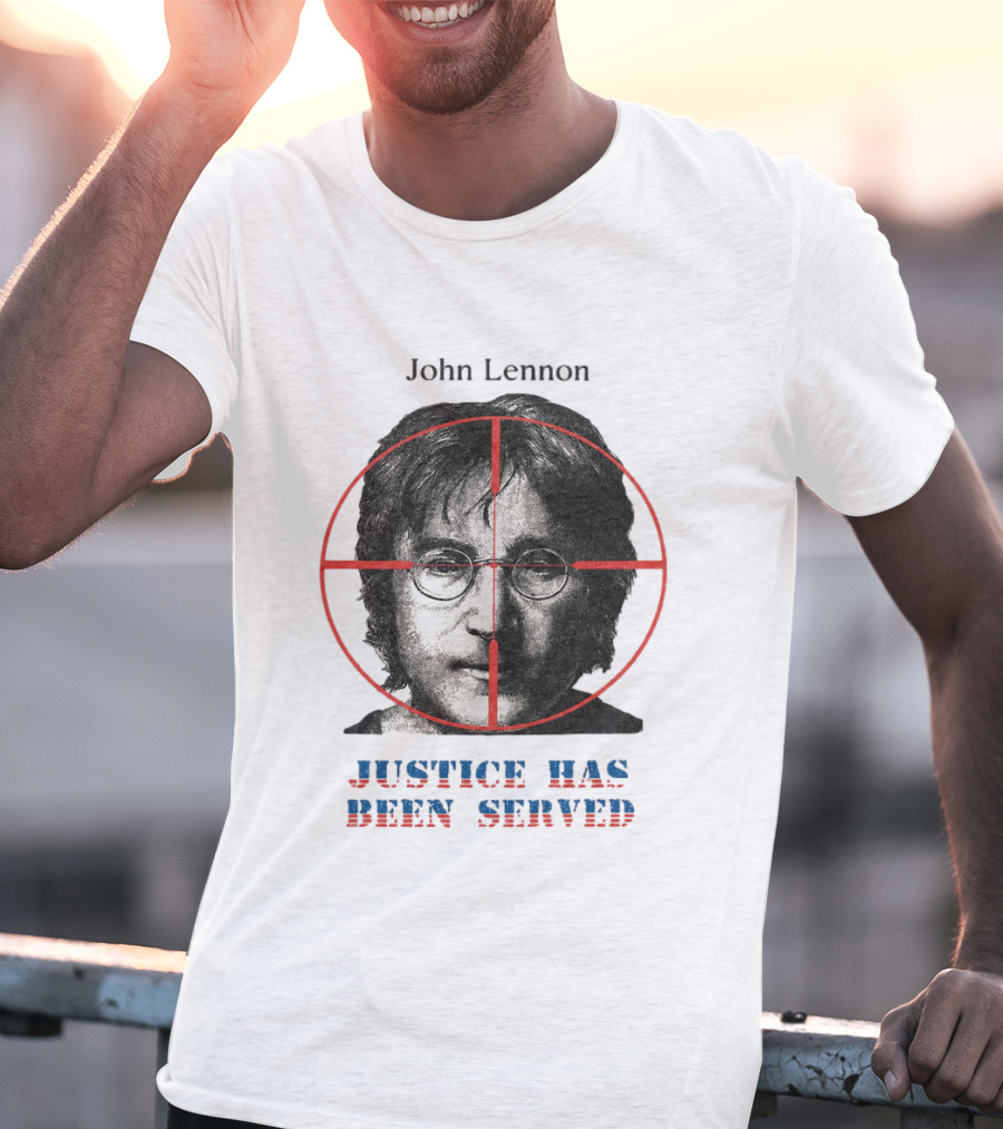 John Lennon Justice Has Been Served Crosshair Target T-Shirt