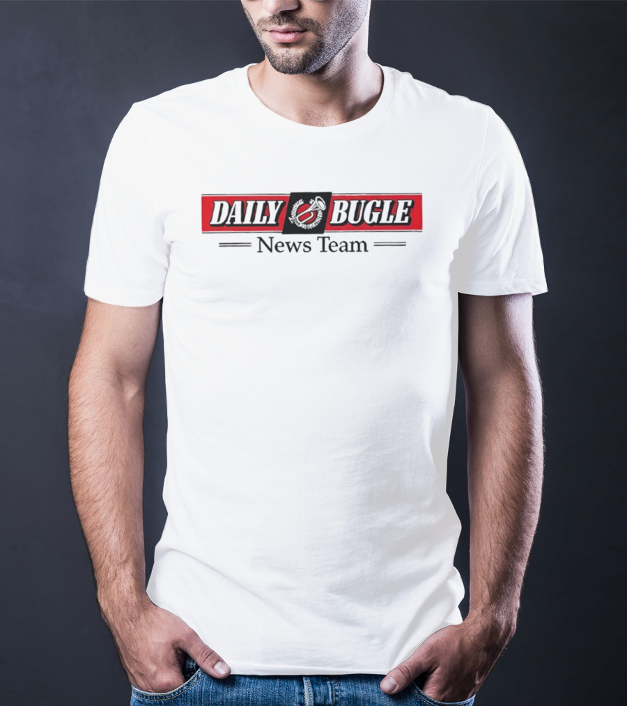 Daily Bugle News Team Logo With Iconic Newspaper T-Shirt