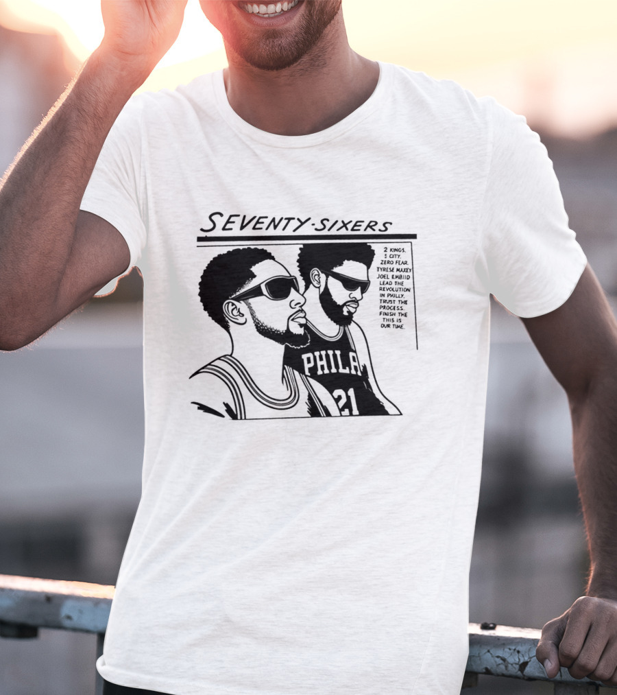 Seventy Sixers Embiid Maxey Philly 21 T-Shirt