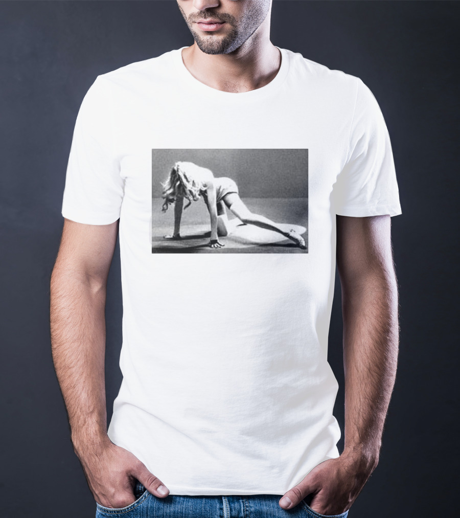 Madonna Confessions II Dance Floor Iconic Pose Black And White T-Shirt