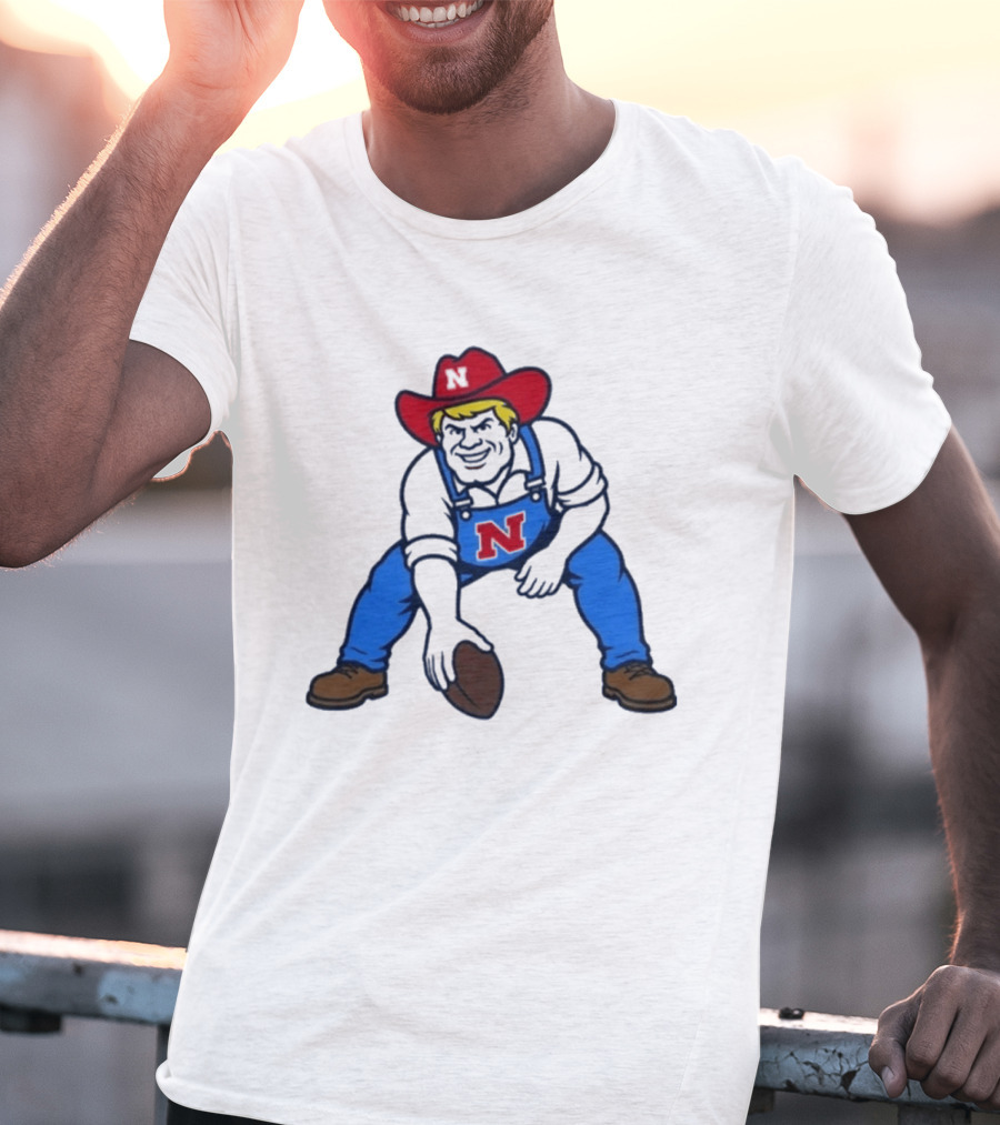 Herbie Husker Nebraska Cornhuskers Iconic Football T-Shirt
