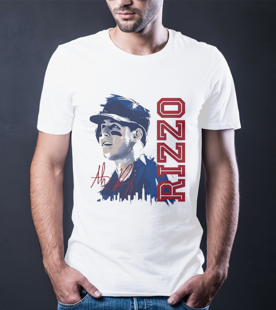 Rizzo Halftone Player Skyline Signatures T-Shirt