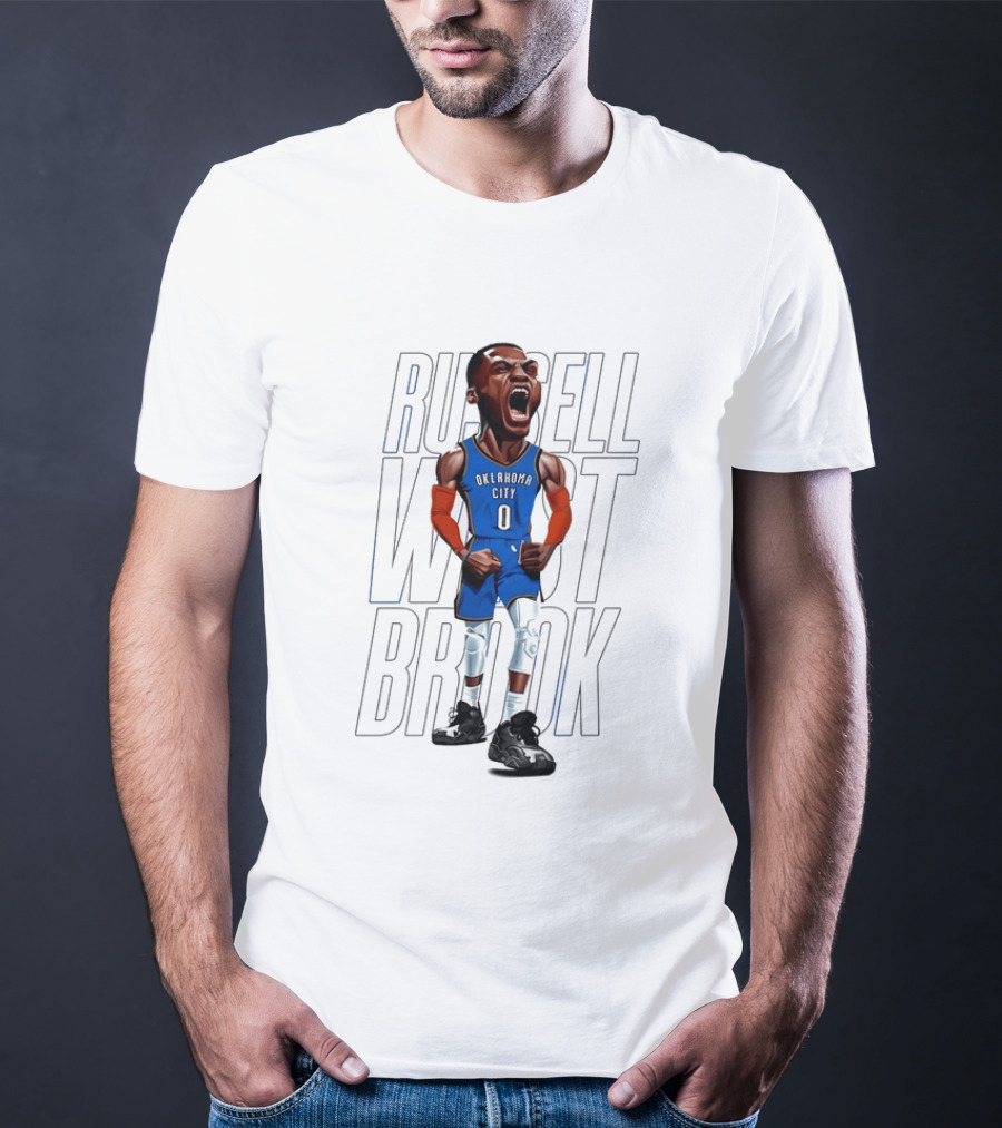 Russell Westbrook Oklahoma City Thunder 0 Basketball Scream T-Shirt
