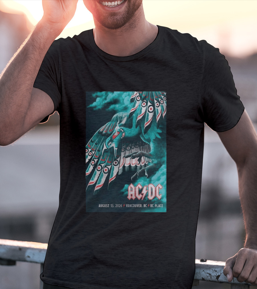 AC DC August 13 2026 Vancouver BC Place T-Shirt