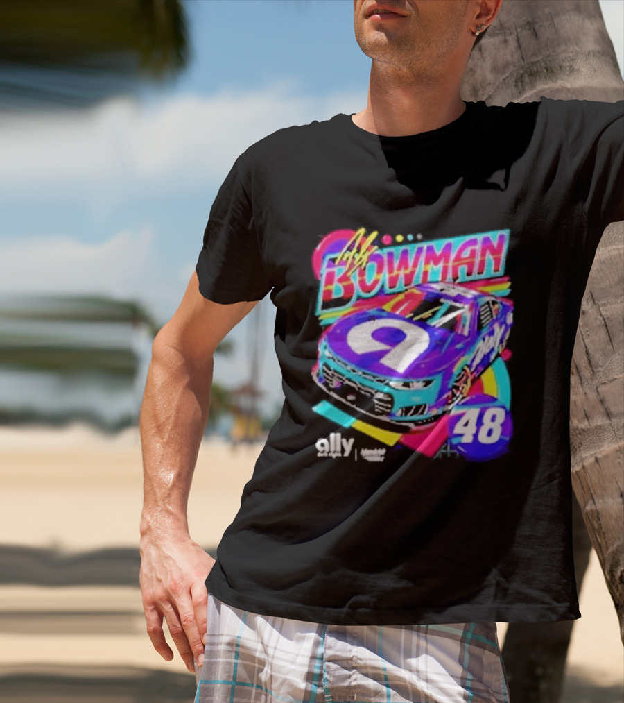 Alex Bowman 48 Ally Hendrick Motorsports Racing Car T-Shirt