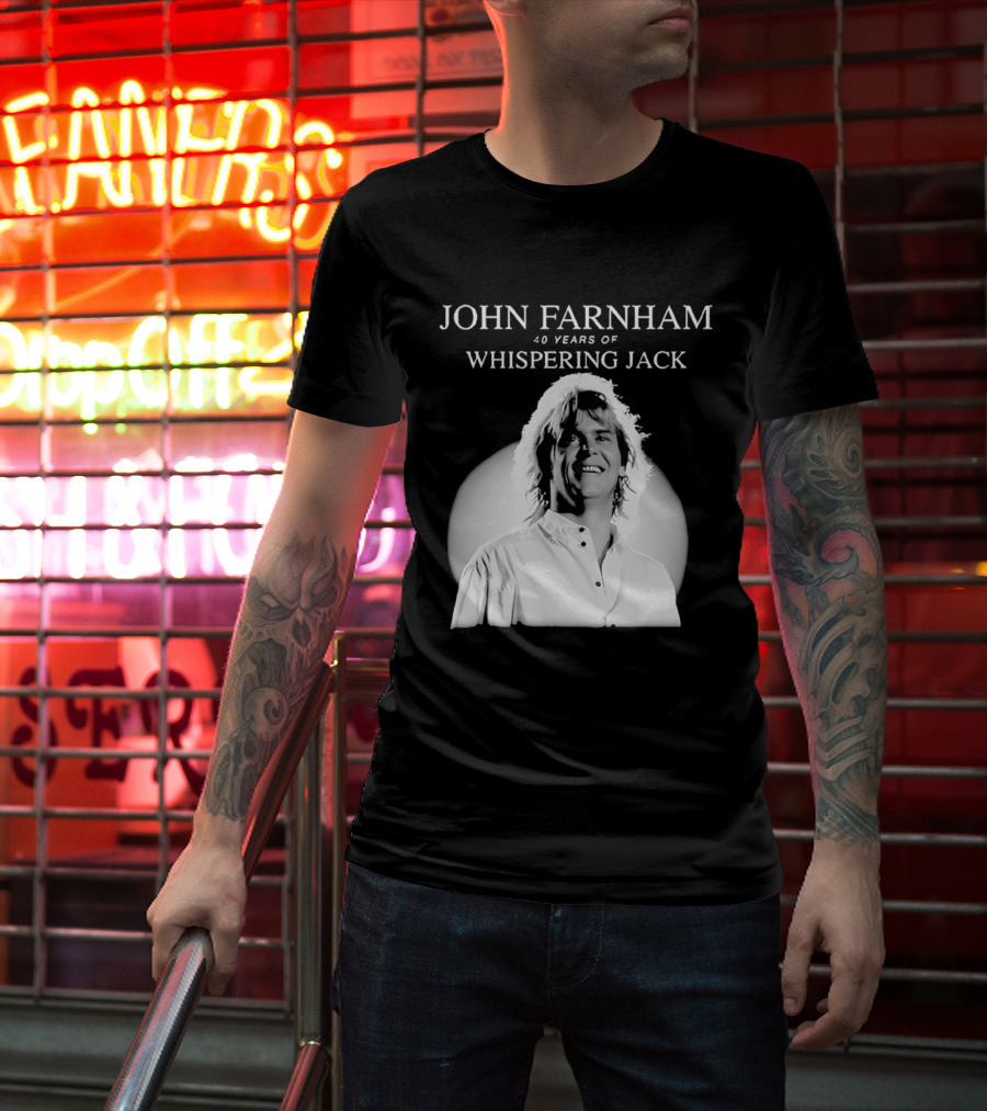 40 Years Of John Farnham Whispering Jack T-Shirt