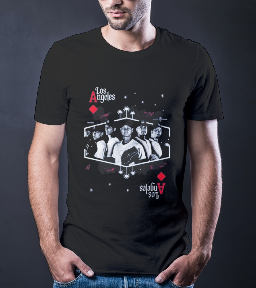 Los Angeles Aces Kike Hernandez Baseball Team Player Lineup T-Shirt