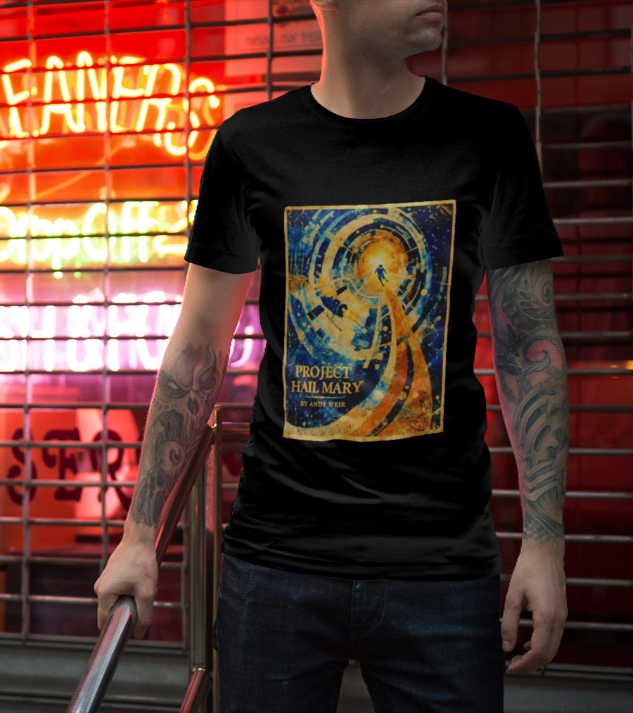 Project Hail Mary By Andy Weir Space Adventure T-Shirt