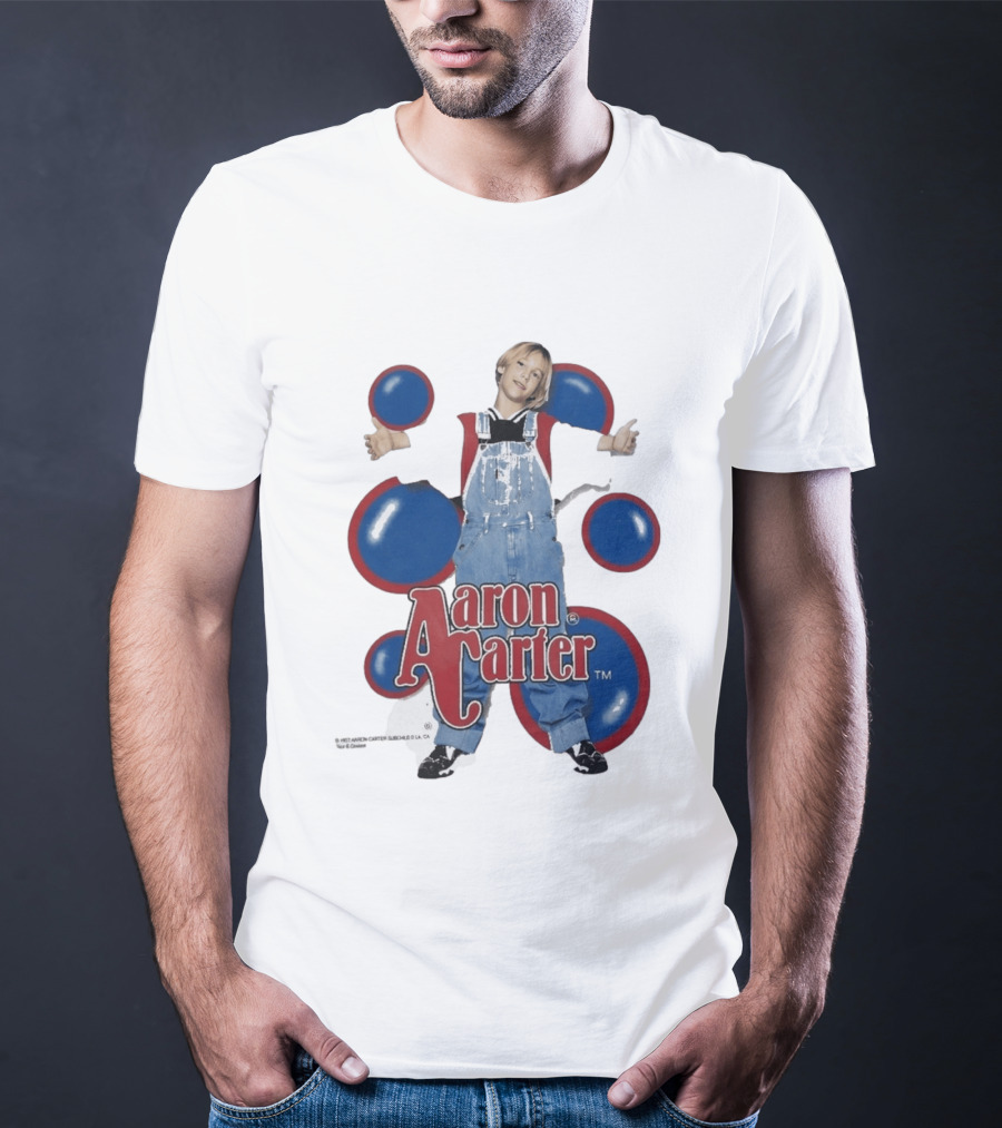 Aaron Carter 90s Overalls Style Pop Music Nostalgia T-Shirt