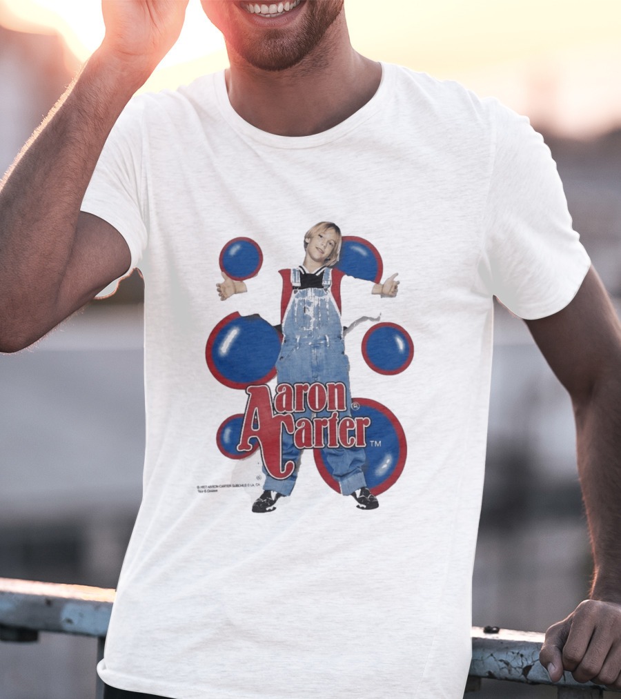 Aaron Carter 90s Overalls Style Pop Music Nostalgia T-Shirt