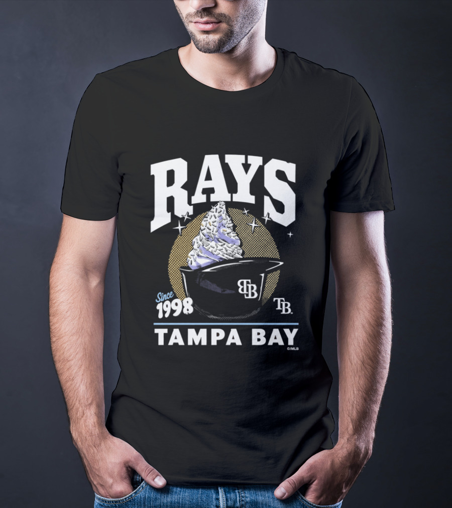 Rays Tampa Bay Since 1998 Ice Cream 2026 TB Cup T-Shirt