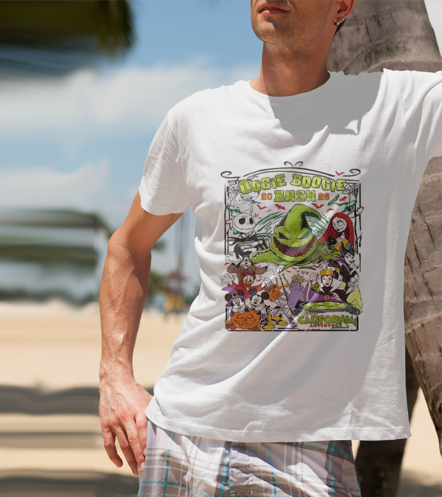 Oogie Boogie Bash 2026 Disney California Adventure Halloween Characters T-Shirt
