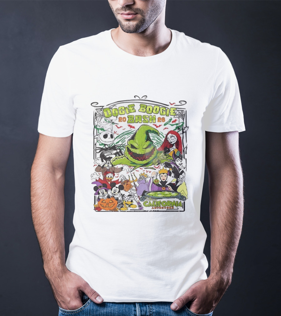Oogie Boogie Bash 2026 Disney California Adventure Halloween Characters T-Shirt