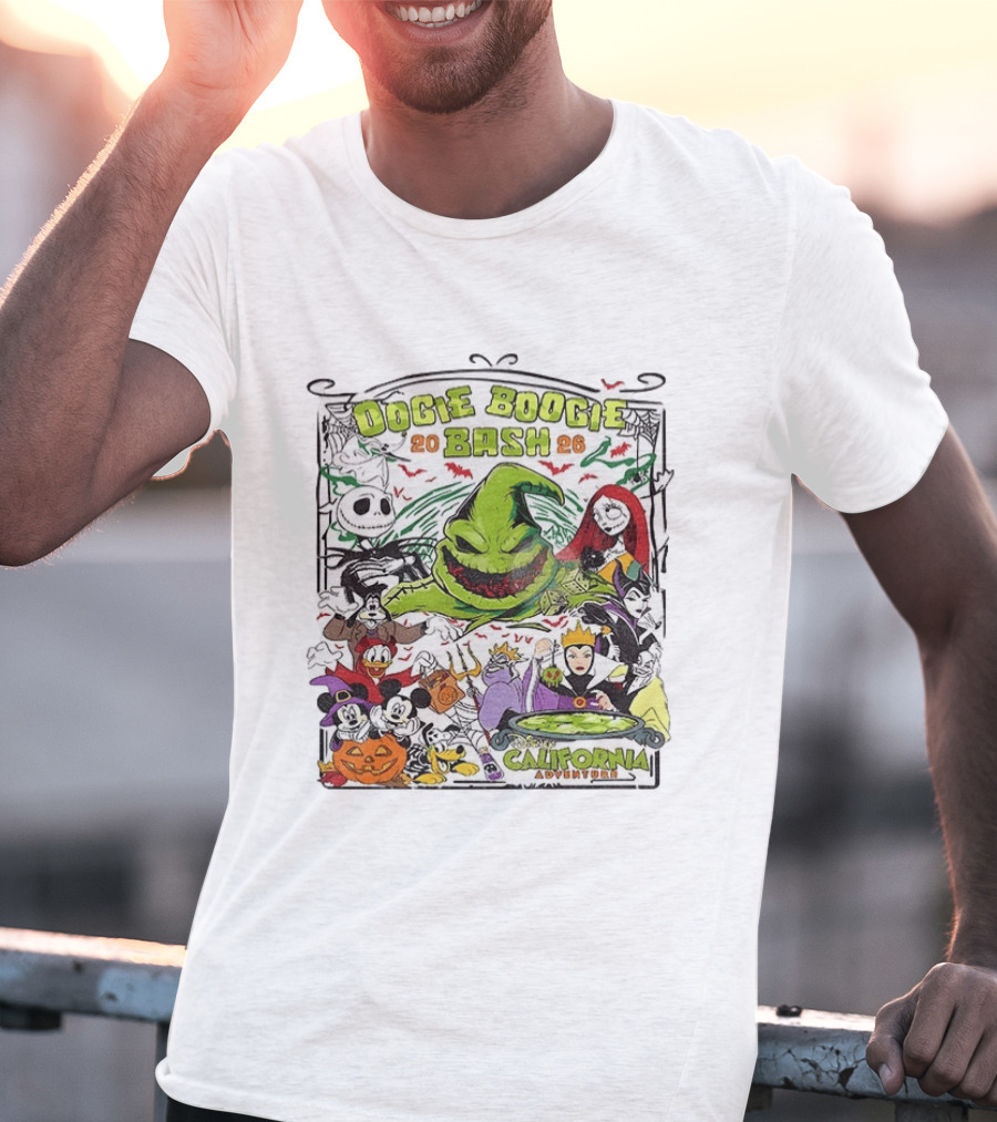 Oogie Boogie Bash 2026 Disney California Adventure Halloween Characters T-Shirt