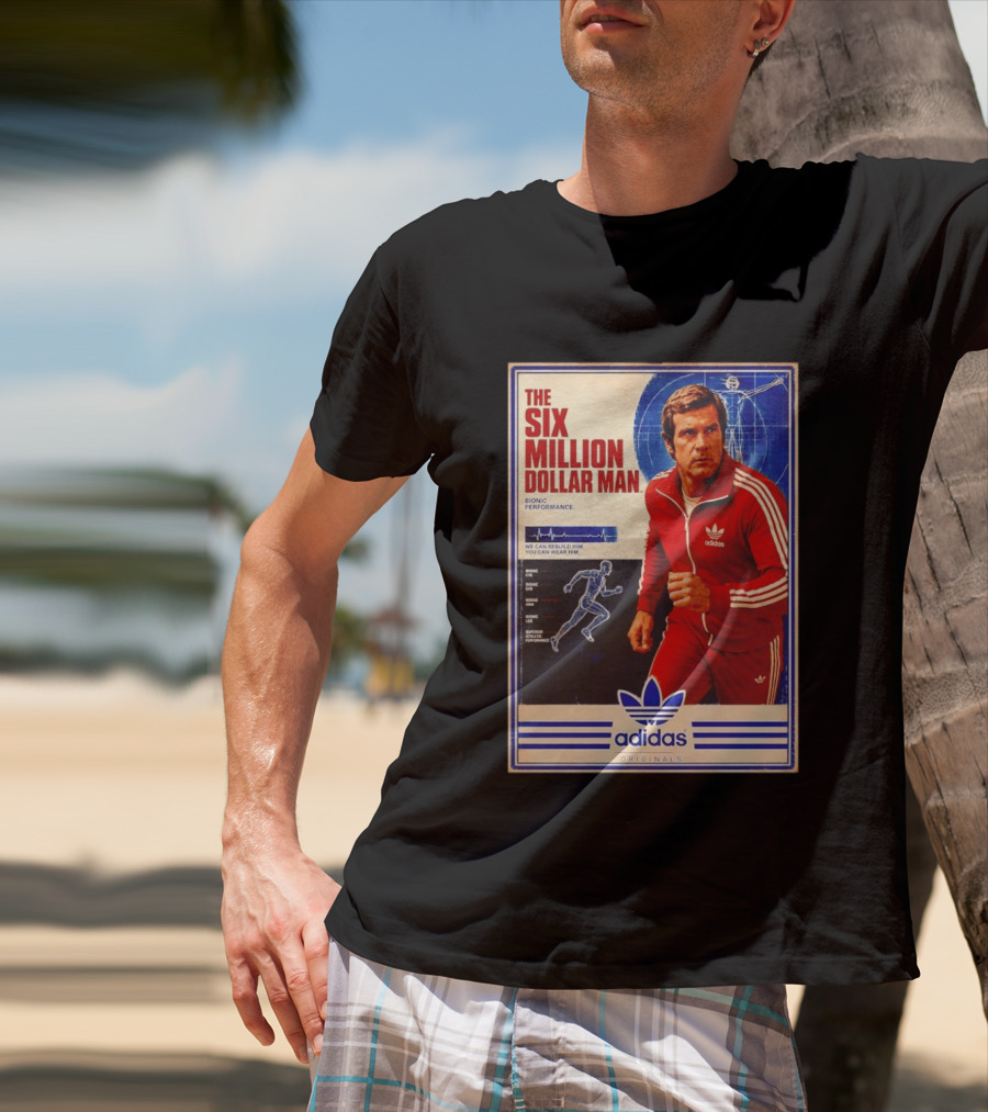 The Six Million Dollar Man Adidas Bionic Performance Originals T-Shirt