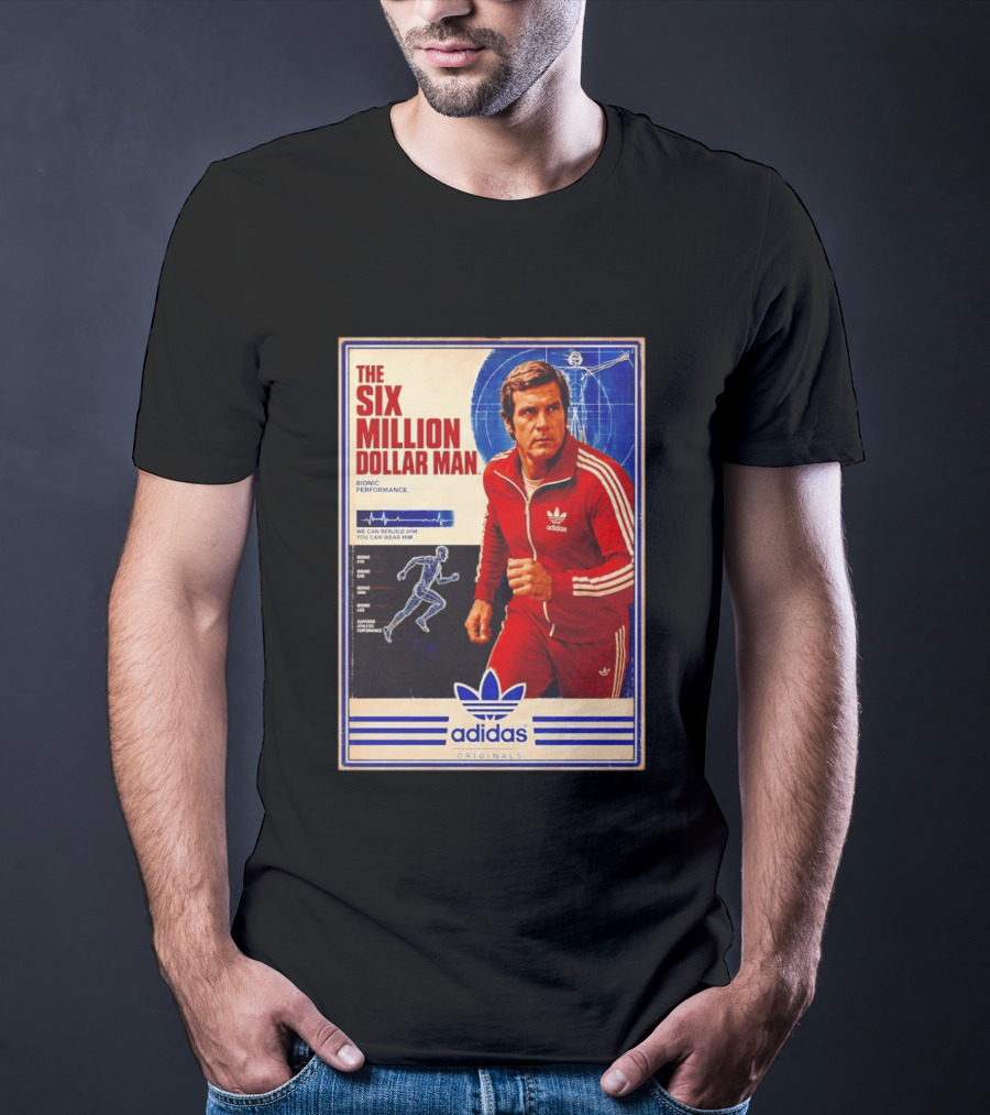 The Six Million Dollar Man Adidas Bionic Performance Originals T-Shirt