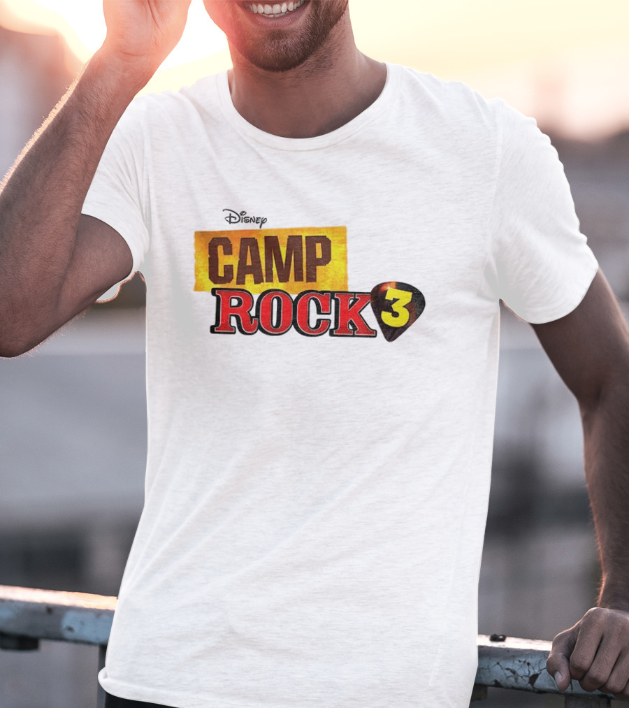Disney Camp Rock 3 Logo And Guitar Pick T-Shirt