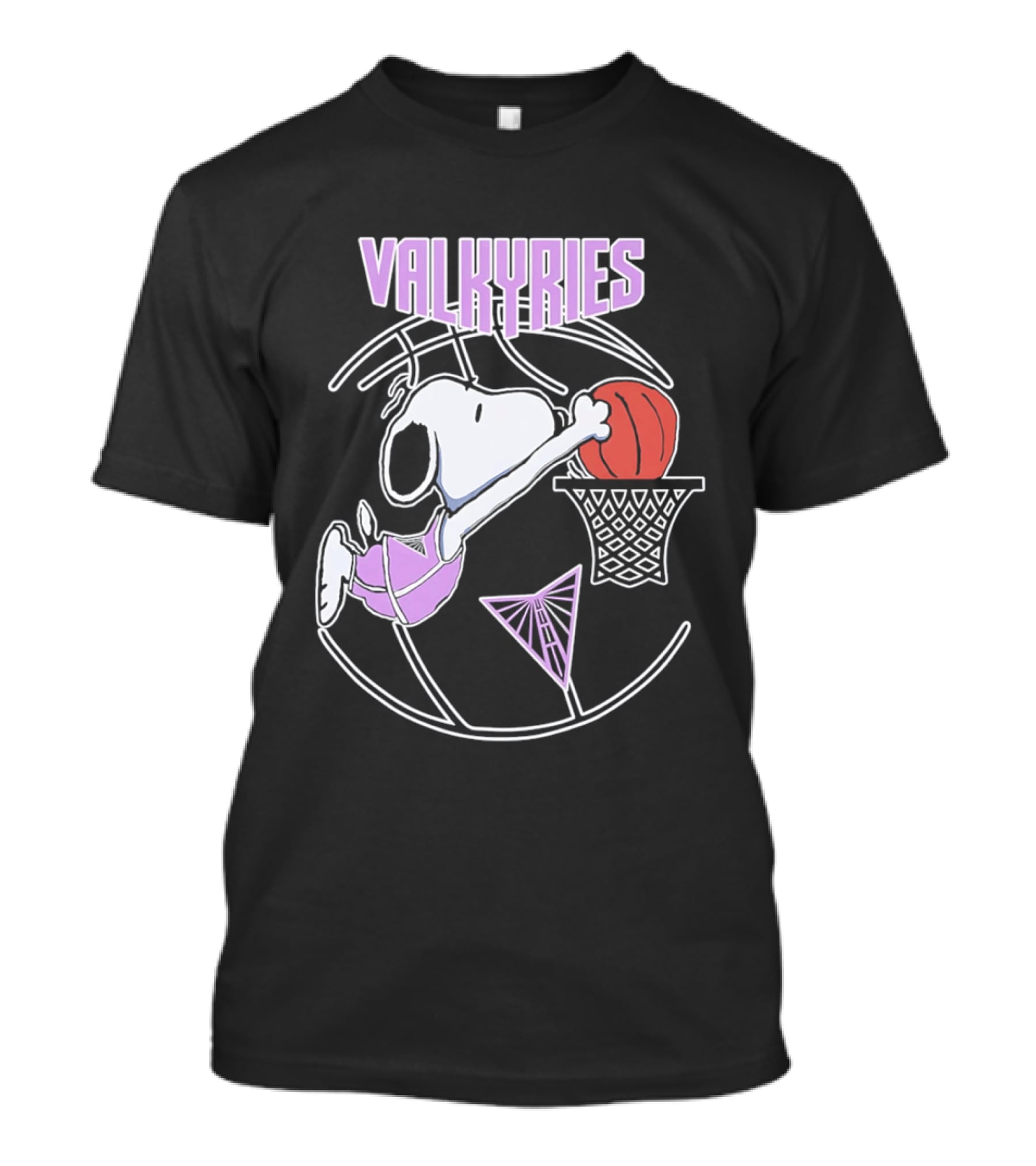 Valkyries Snoopy Basketball Slam Dunk T-Shirt