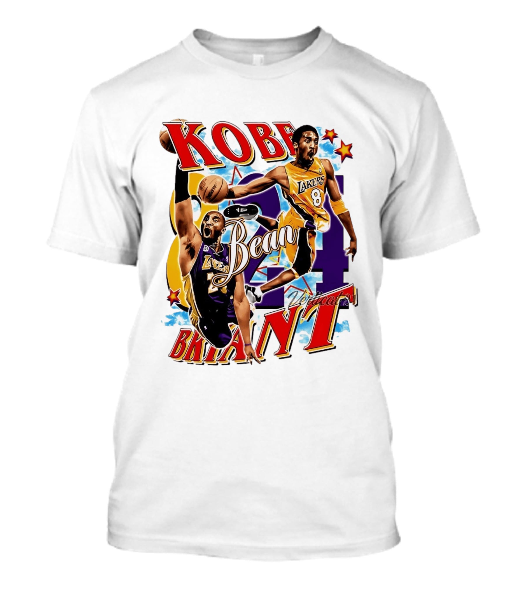 Kobe Bryant Bean Los Angeles Lakers 24 Dedication T-Shirt