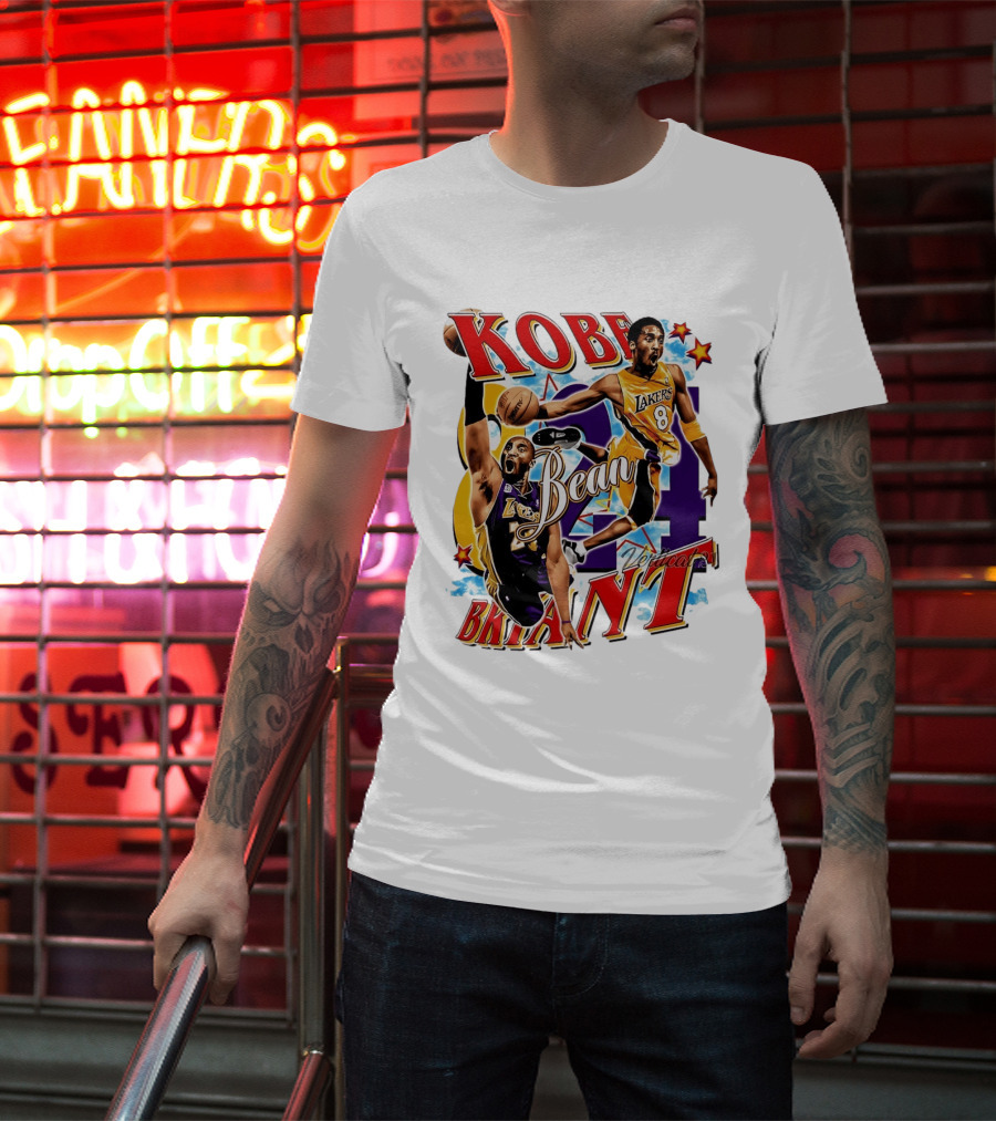 Kobe Bryant Bean Los Angeles Lakers 24 Dedication T-Shirt